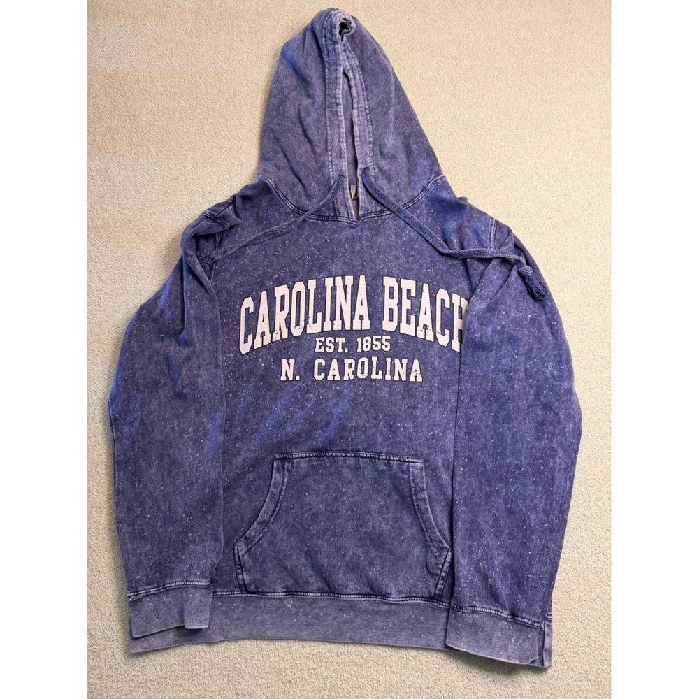 The Land & Ocean Co Carolina Beach Acid Wash Hoodie Purple Mens XL Pullover